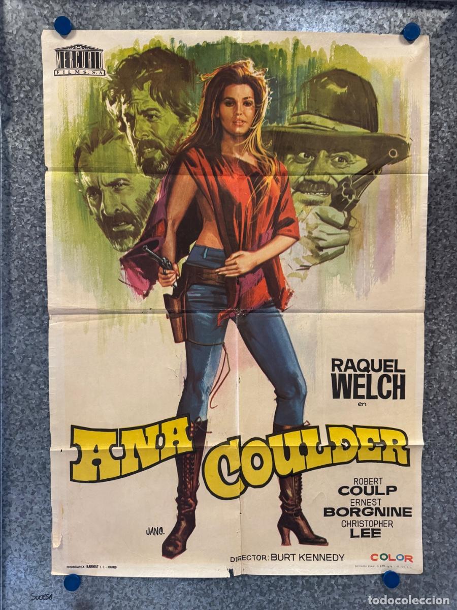 Cine: ANNA COULDER, Raquel Welch, Robert Culp, A&ntilde;o 1971, POSTER ORIGINAL