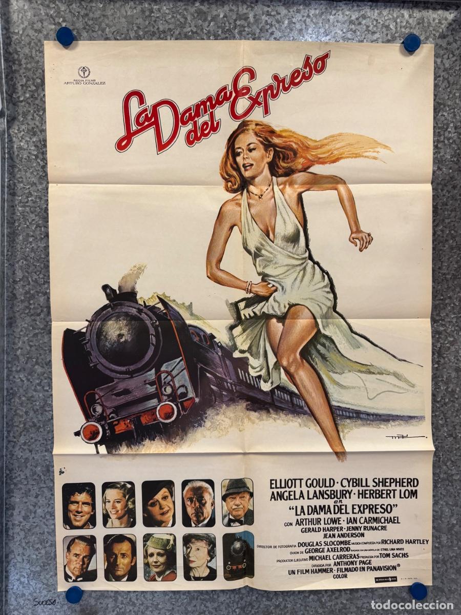 Cine: La dama del expreso, Eliott Gould, Cybill Shepherd, A&ntilde;o 1979, POSTER ORIGINAL
