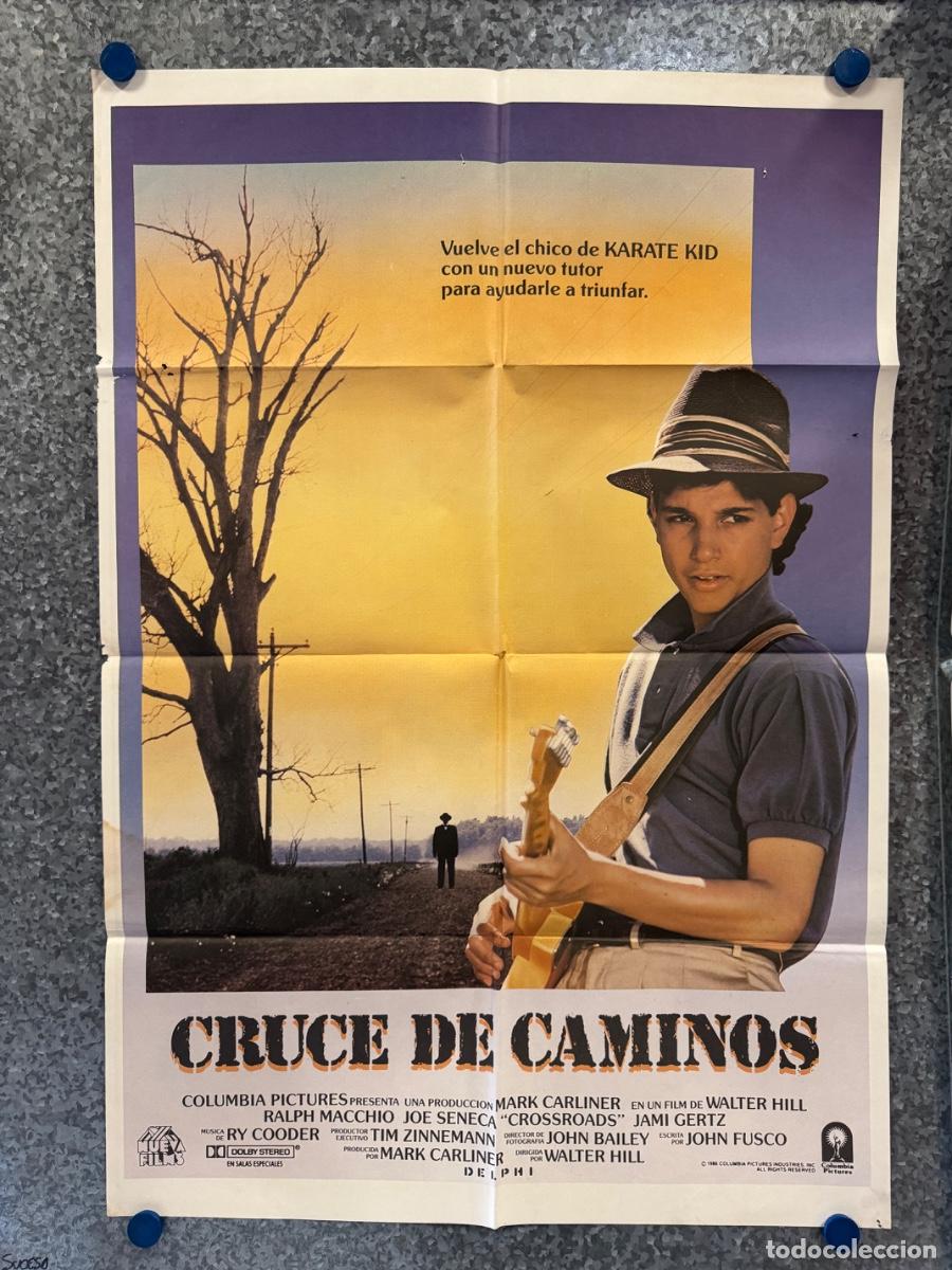 Cine: Cruce de caminos, Ralph Macchio, Joe Seneca, A&ntilde;o 1986, POSTER ORIGINAL