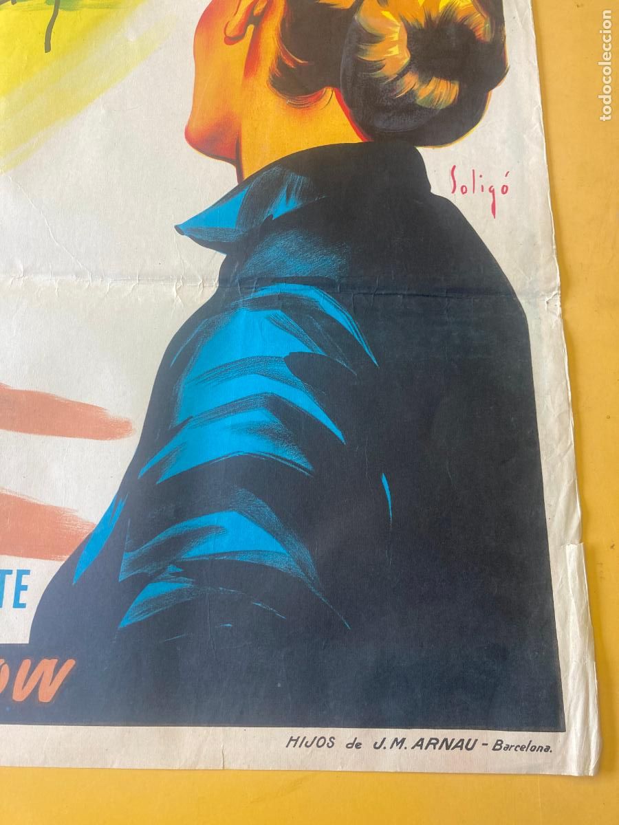 Cine: POSTER ORIGINAL, HONDO - JOHN WAYNE, SOLIG&Oacute; - Foto 3
