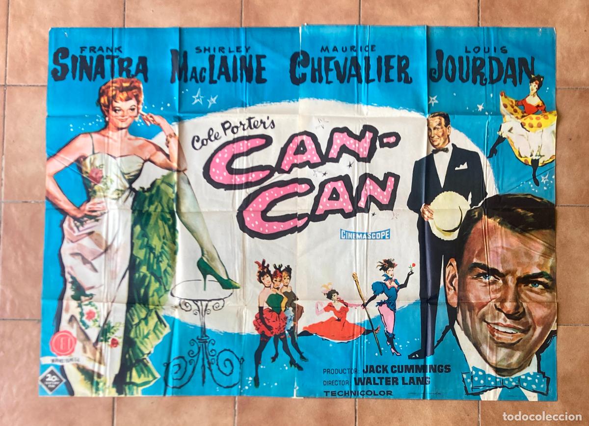 Cine: POSTER DOBLE ORIGINAL 140 x 100, CAN-CAN - FRANK SINATRA, SHIRLEY Mac LAINE