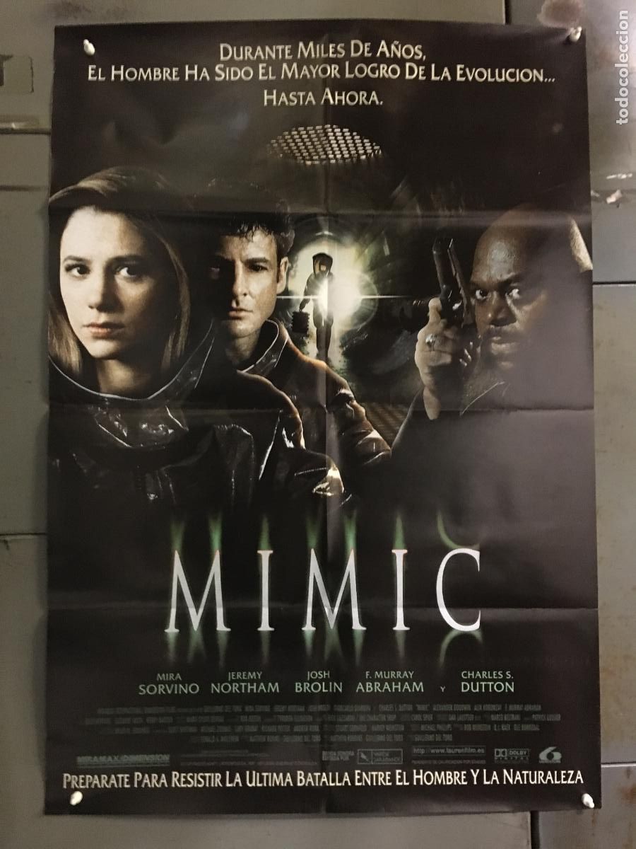 Cine: AFB23 MIMIC GUILLERMO DEL TORO MIRA SORVINO POSTER ORIGINAL 70X100 ESTRENO h0