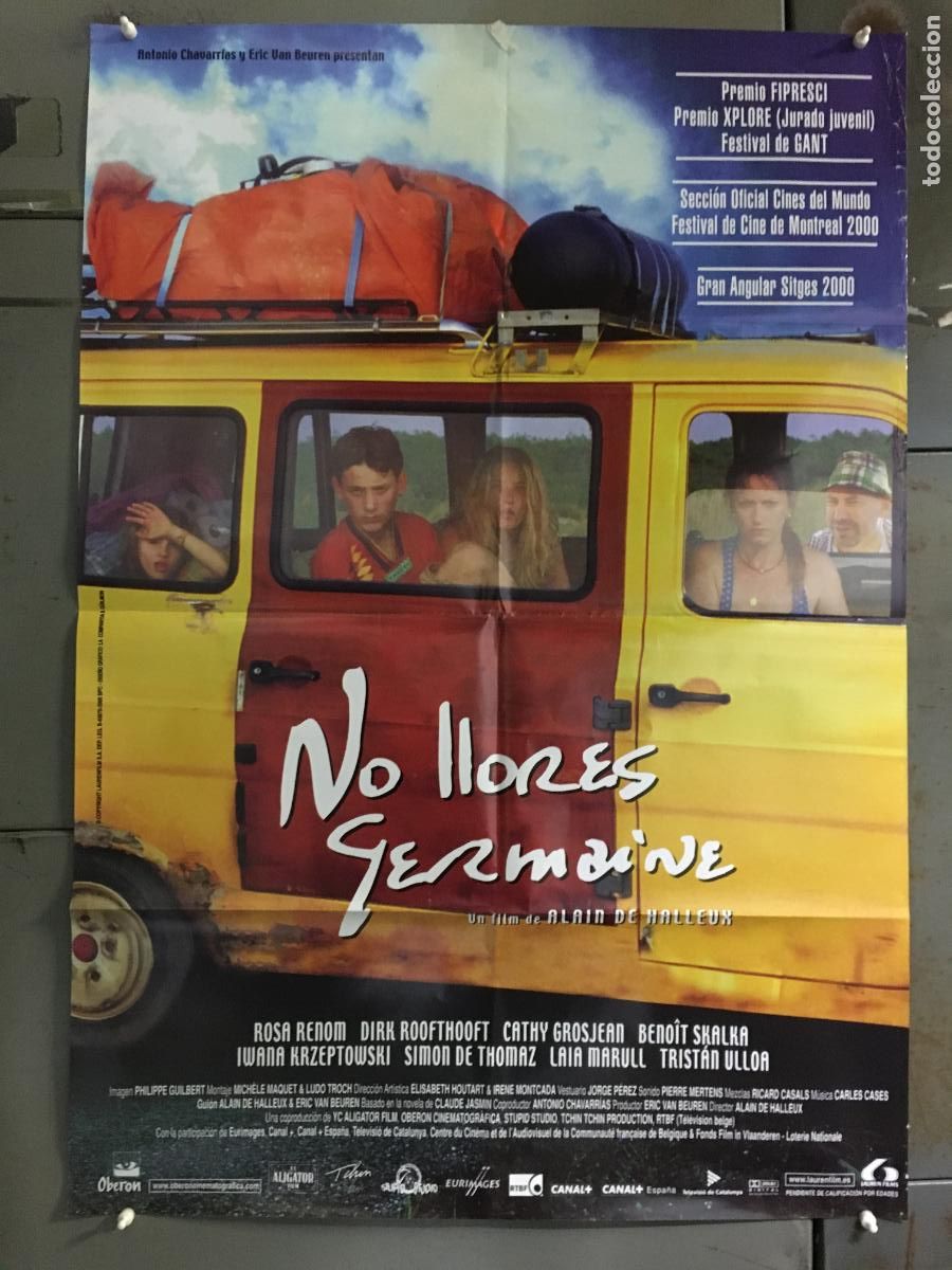 Cine: AFB31 NO LLORES GERMAINE ROSA RENOM DIRK ROOTHOOFT POSTER ORIGINAL 70X100 ESTRENO h0