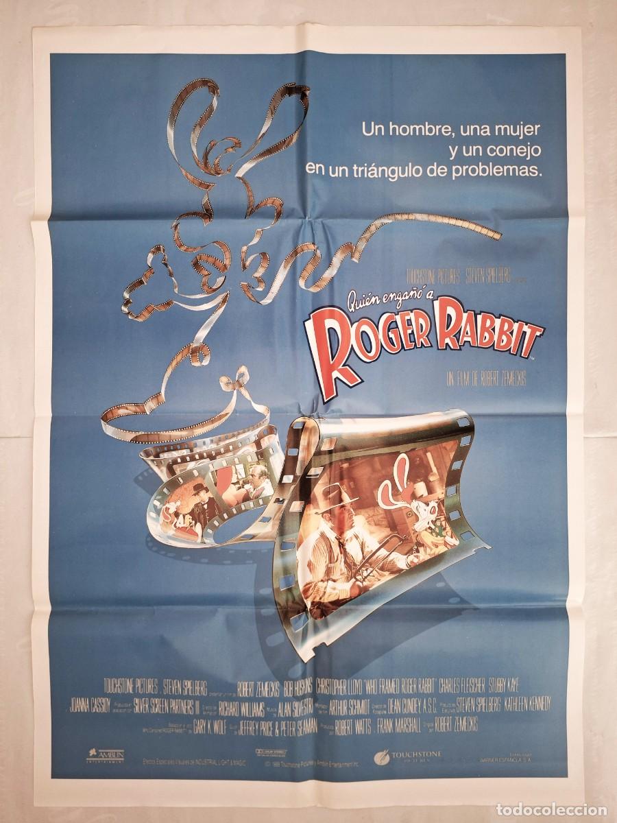 Cine: ANTIGUO CARTEL CINE QUIEN ENGA&Ntilde;O A ROGER RABBIT 1988 RV P-1842