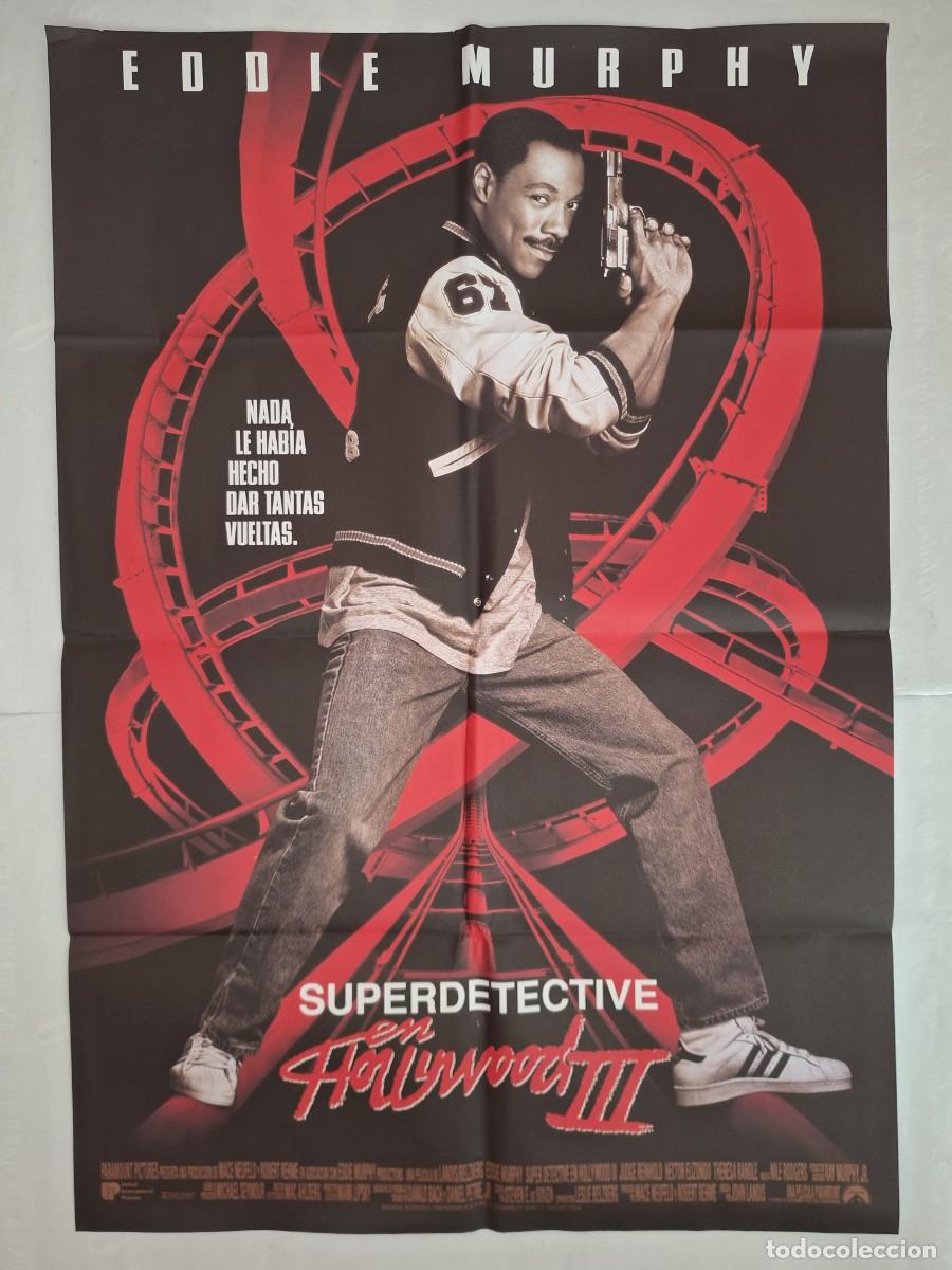 Cine: ANTIGUO CARTEL CINE SUPERDETECTIVE EN HOLLYWOOD III RV P-1843