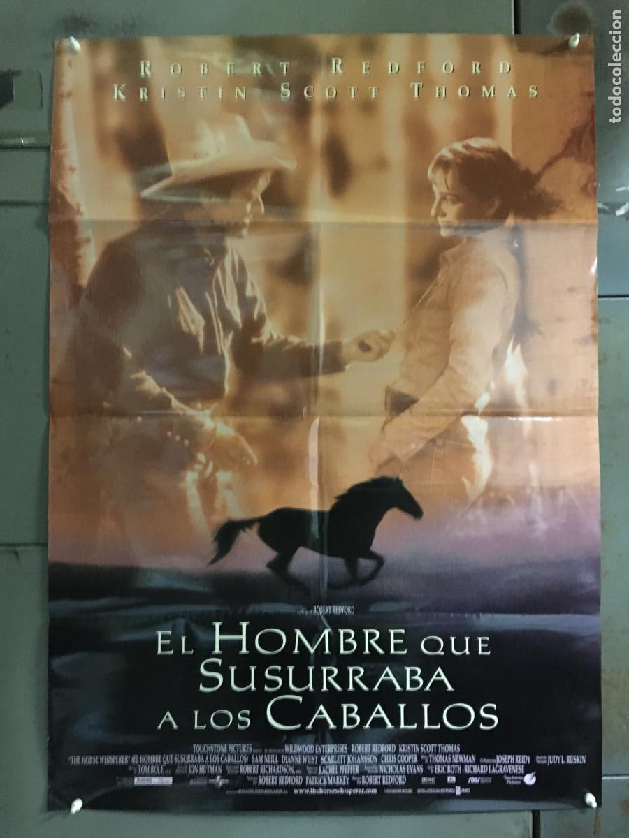 Cine: AFB36 EL HOMBRE QUE SUSURRABA A LOS CABALLOS ROBERT REDFORD POSTER ORIGINAL 70X100 ESTRENO h0