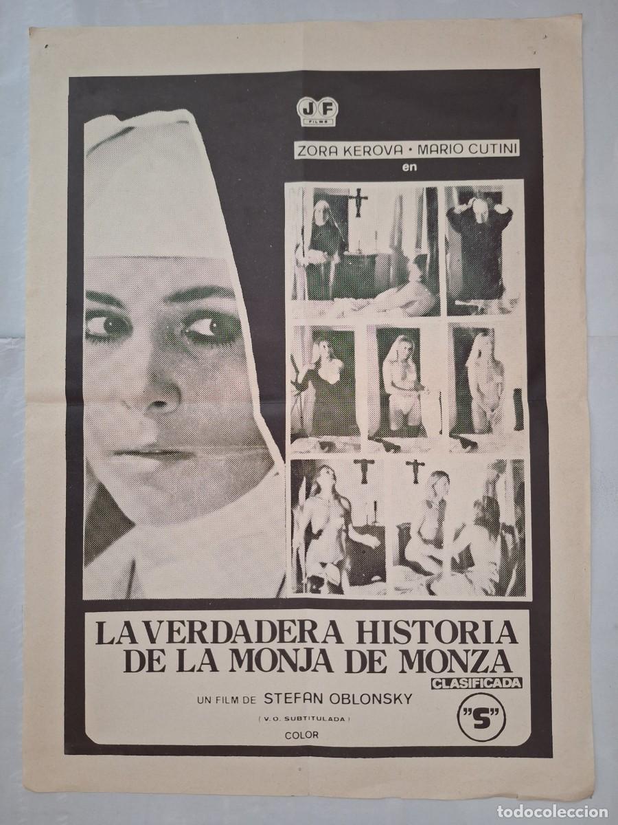 Cine: ANTIGUO PEQUE&Ntilde;O CARTEL CINE LA BERDADERA HISTORIA DE LA MONJA DE MONZA CLASIFICADA S RV P-1847