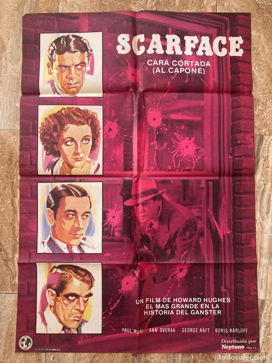 Cine: Cartel cine original SCARFACE - EL TERROR DEL HAMPA - (1932) 70x100 / Howard Hawks