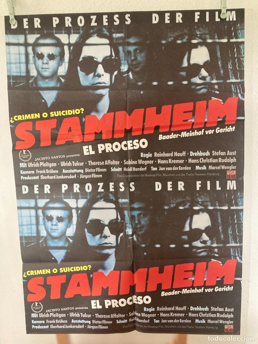 Cine: Cartel cine original STAMMHEIM - EL PROCESO - (1991) 59x85 / Reinhard Hauff