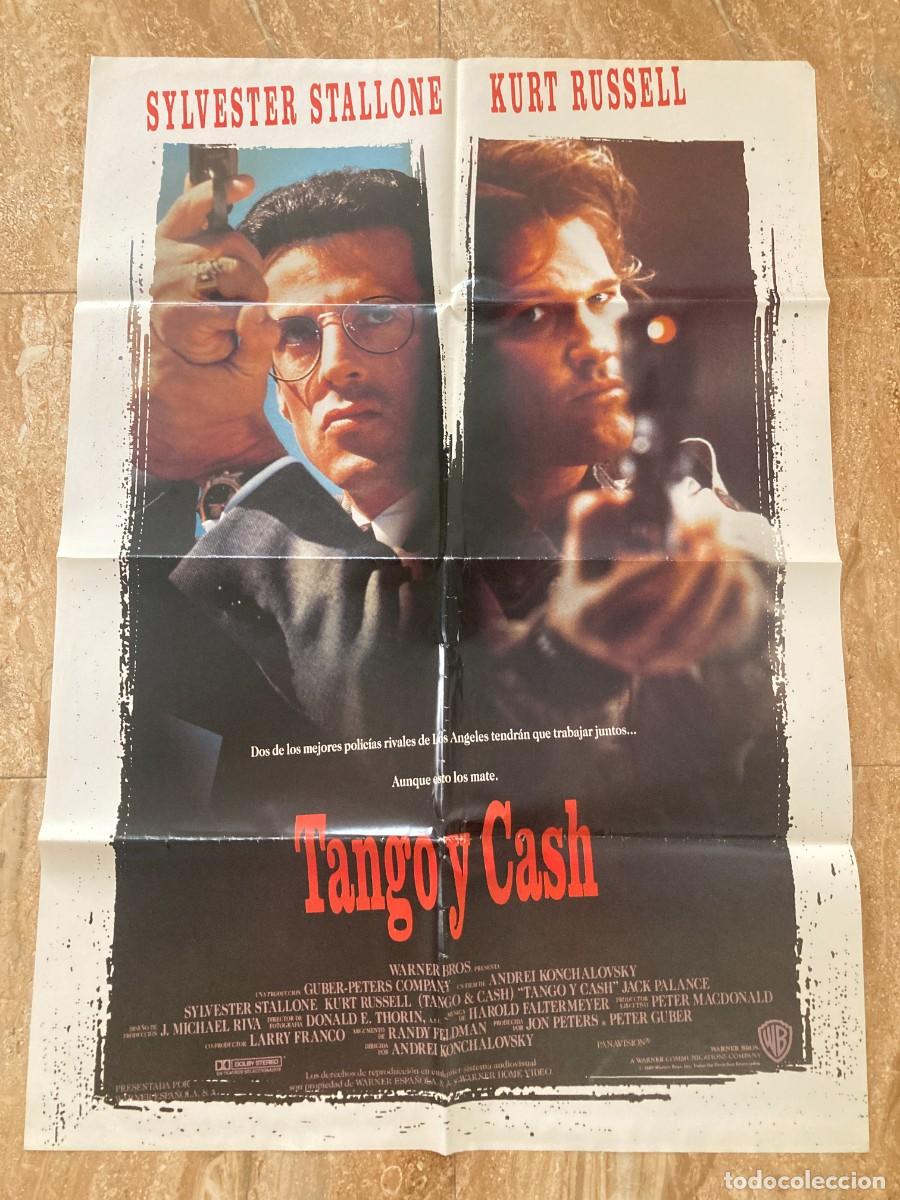 Cine: Cartel cine original TANGO Y CASH (1989) 70x100 / Kurt Russell - Sylvester Stallone
