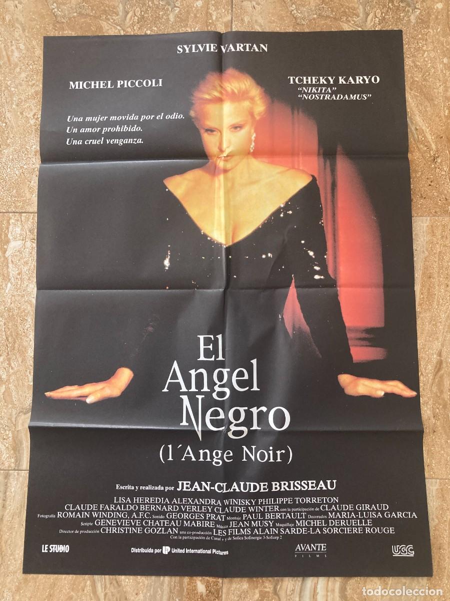 Cine: Cartel cine original EL ANGEL NEGRO (1994) 70x100 / Sylvie Vartan