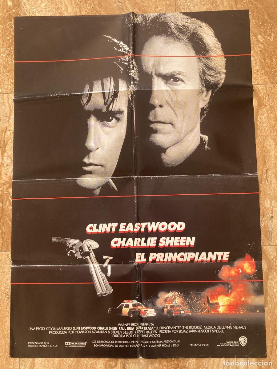 Cine: Cartel cine original EL PRINCIPIANTE (1990) 70x100 / Clint Eastwood - Charlie Sheen