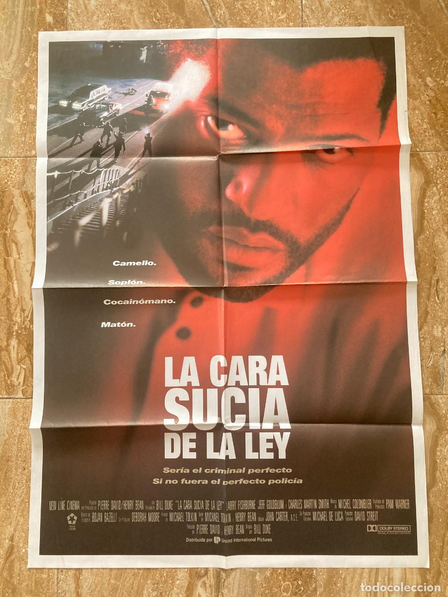 Cine: Cartel cine original LA CARA SUCIA DE LA LEY (1992) 70x100 / Laurence Fishburne - Jeff Goldblum