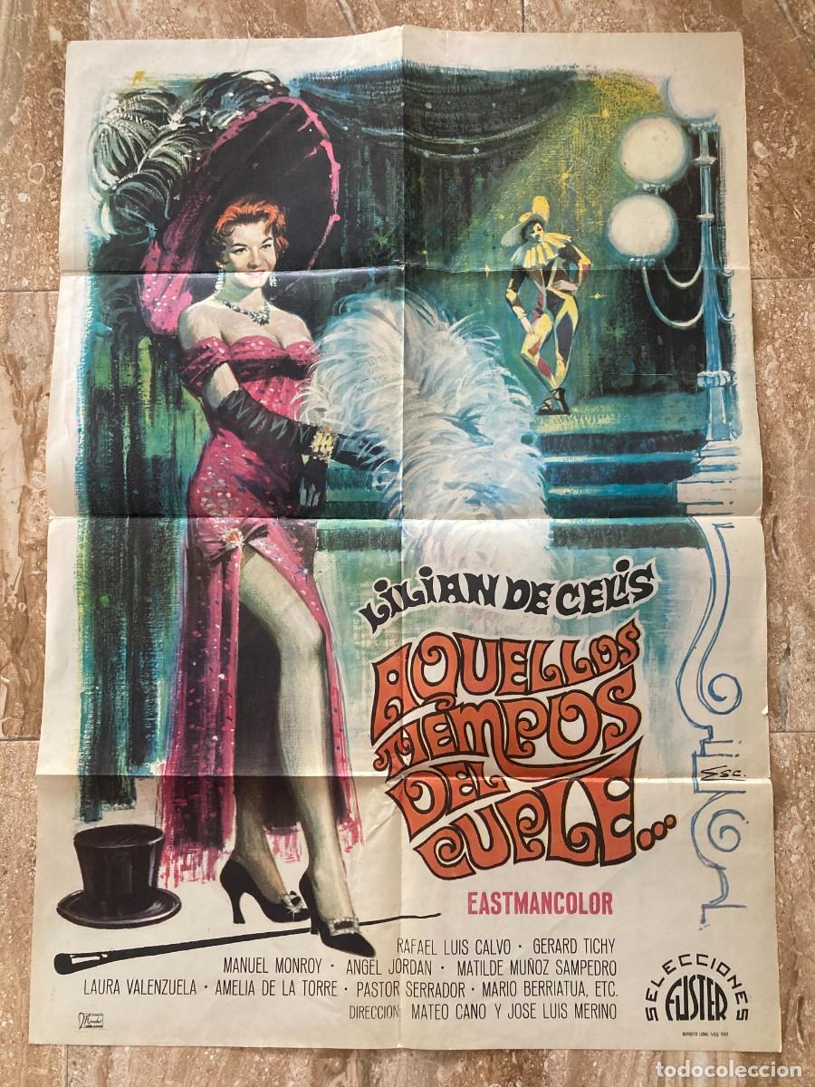 Cine: Cartel cine original AQUELLOS TIEMPOS DEL CUPLE (1958) 70x100 / Lili&aacute;n de Celis - Laura Valenzuela