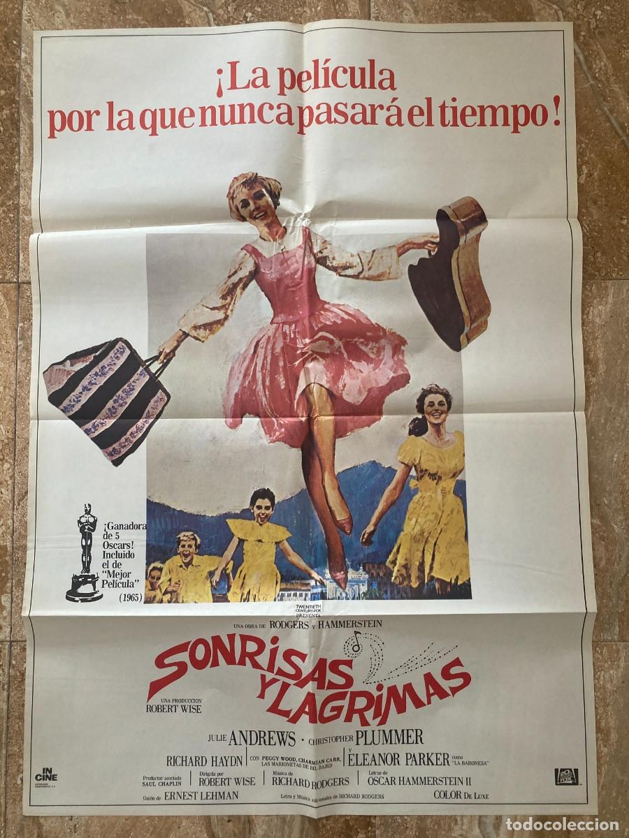 Cine: Cartel cine original SONRISAS Y LAGRIMAS (1965) 70x100 / Robert Wise - Julie Andrews