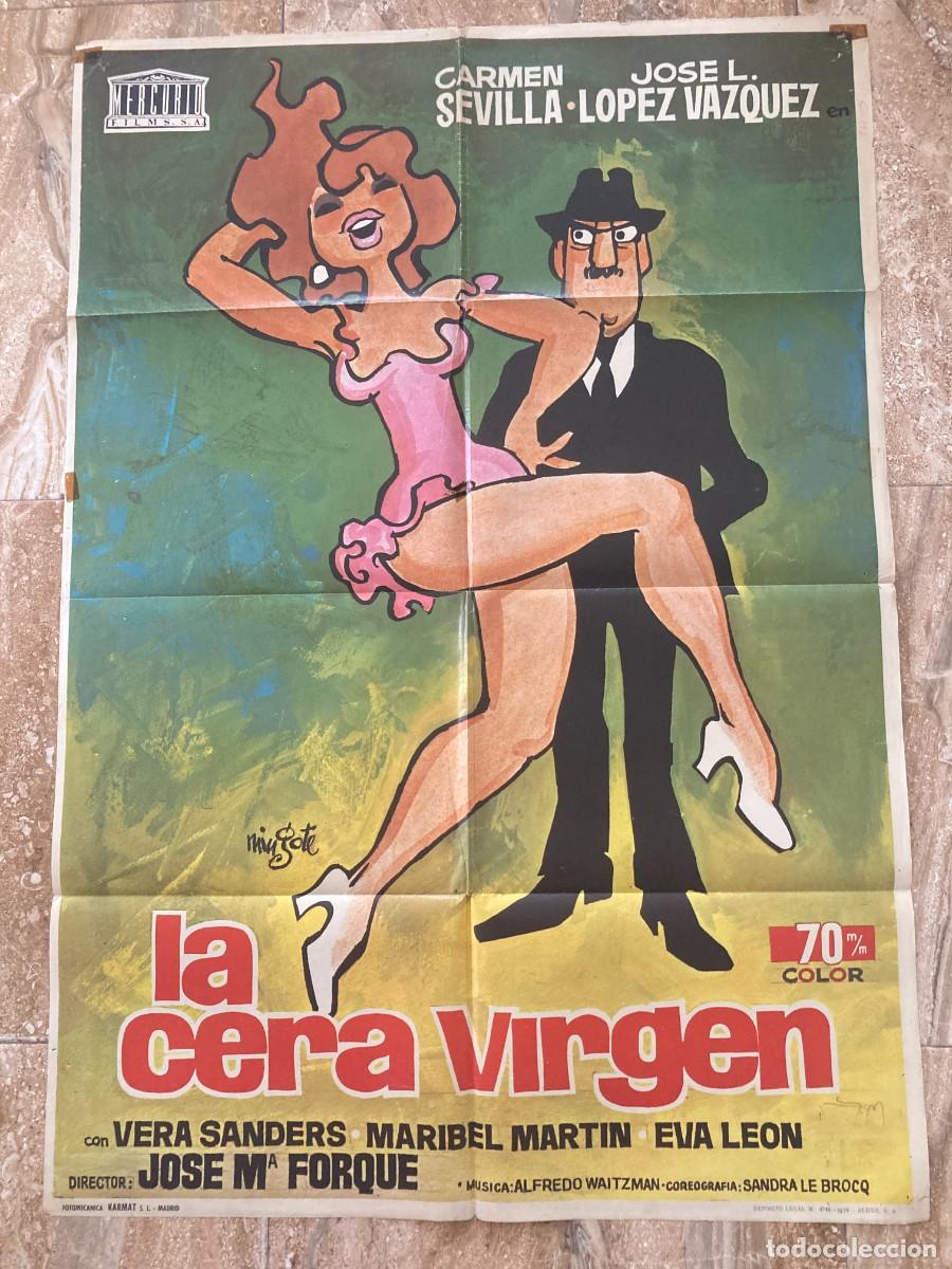 Cine: Cartel cine original LA CERA VIRGEN (1972) 70x100 / Carmen Sevilla / ANTONIO MINGOTE