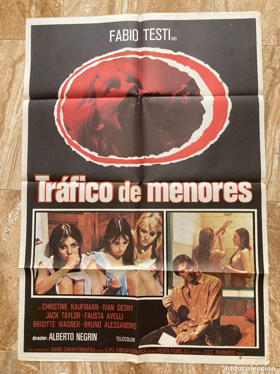 Cine: Cartel cine original TRAFICO DE MENORES (1978) 70x100 / Fabio Testi - Jack Taylor
