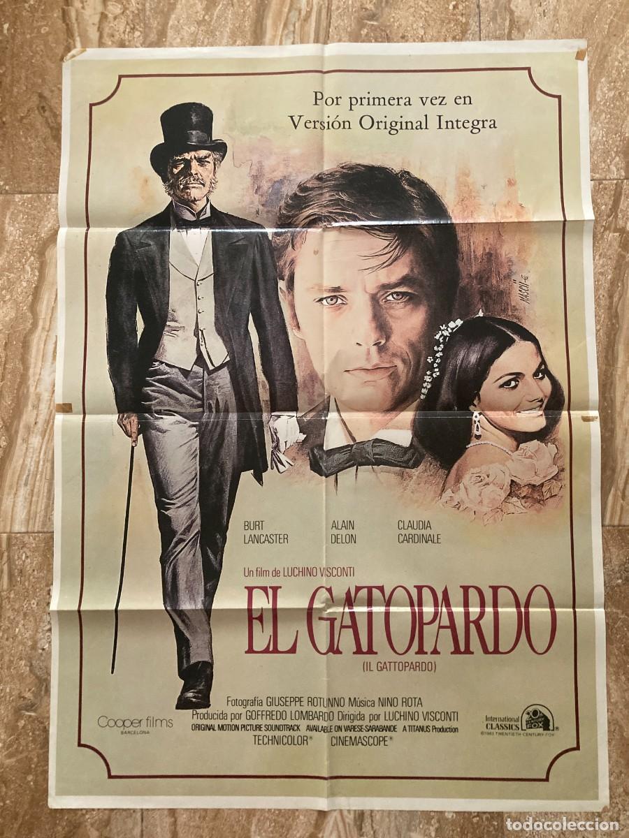 Cine: Cartel cine original EL GATOPARDO (1963) 70x100 / Luchino Visconti - Claudia Cardinale - Alain Delon