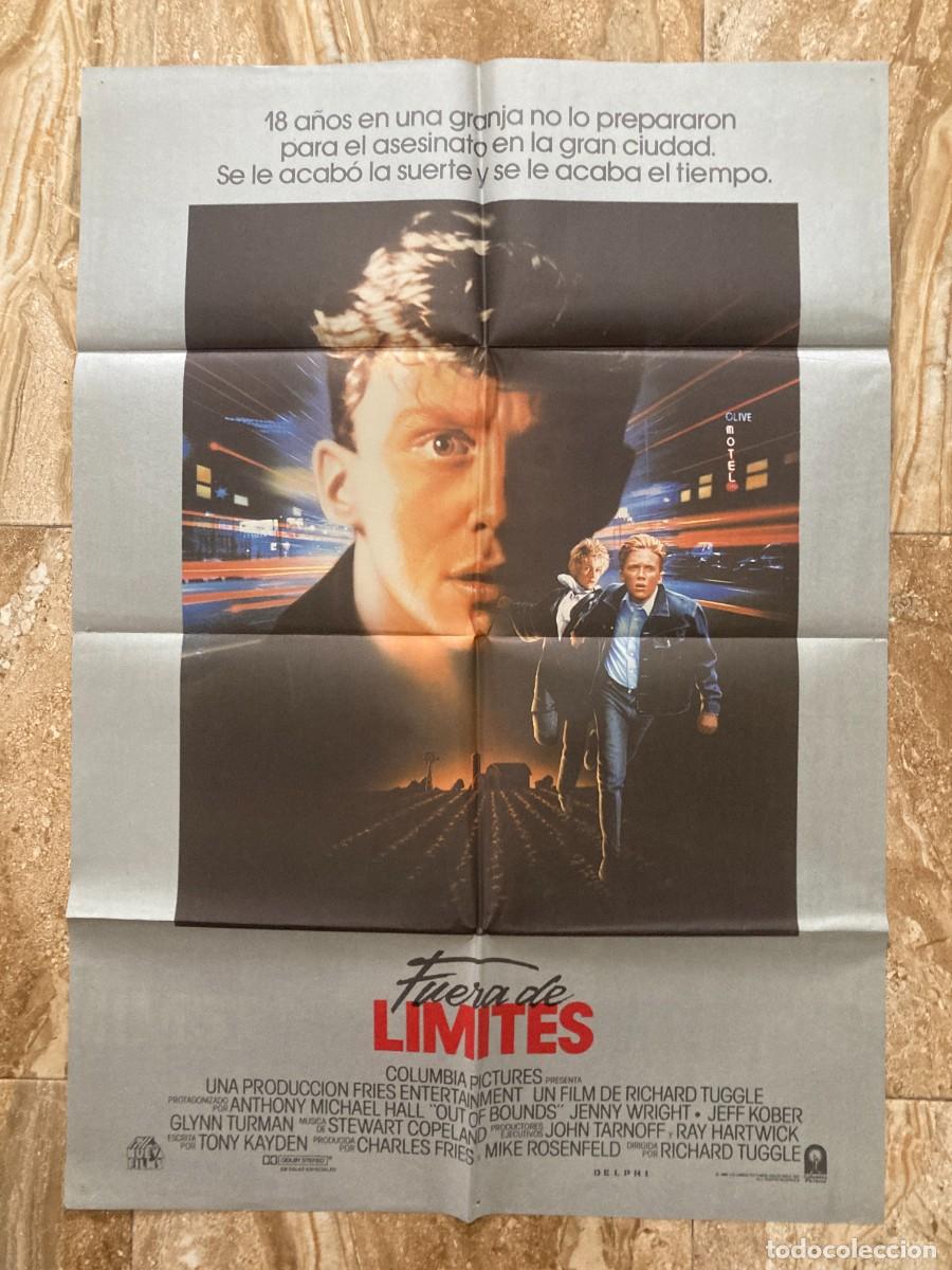 Cine: Cartel cine original FUERA DE LIMITES (1986) 70x100 / Richard Tuggle - Anthony Michael Hall