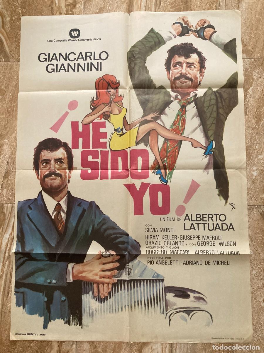 Cine: Cartel cine original HE SIDO YO (1973) 70x100 / Alberto Lattuada - Giancarlo Giannini