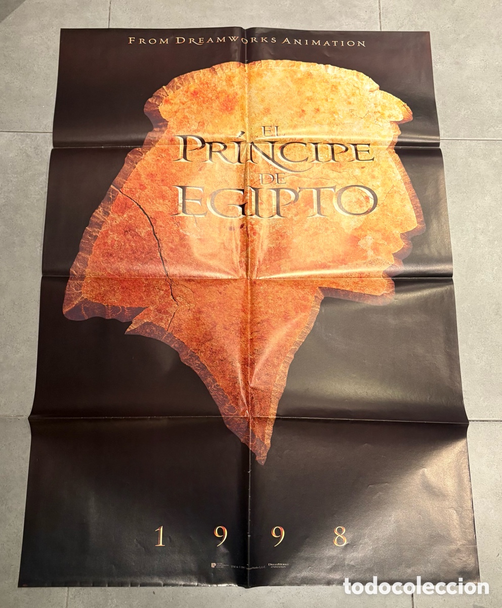 Cine: Cartel original pel&iacute;cula El pr&iacute;ncipe de Egipto (The Prince of Egypt) de Simon Wells. 100x70