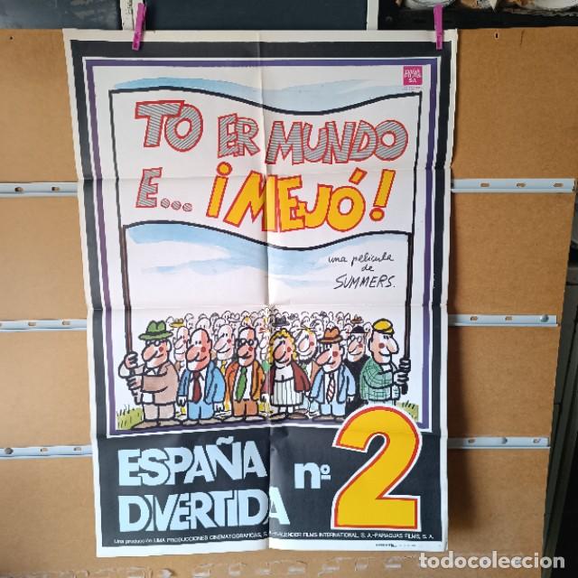 Cine: EN1430 TO ER MUNDO E MEJO ESPA&Ntilde;A DIVERTIDA 2 POSTER ORIGINAL