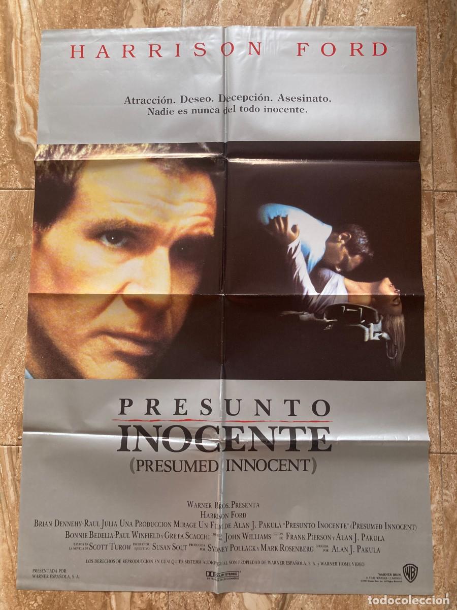 Cine: Cartel cine original PRESUNTO INOCENTE (1990) 70x100 / Harrison Ford - Greta Scacchi