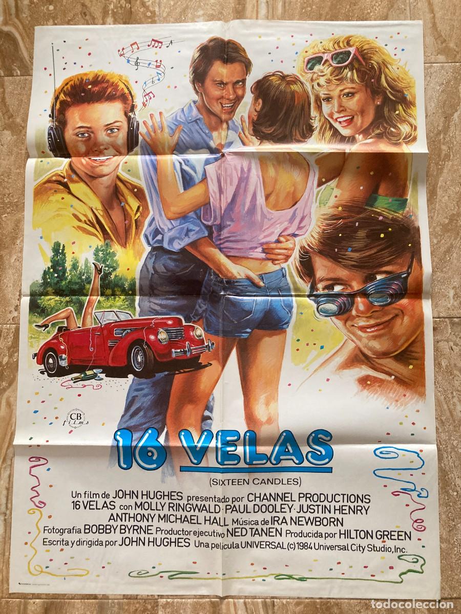 Cine: Cartel cine original 16 VELAS (1984) 70x100 / John Hughes - Molly Ringwald