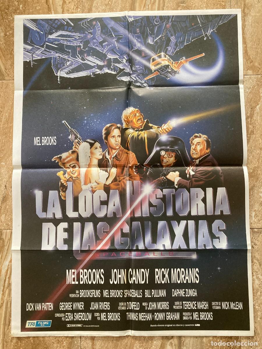 Cine: Cartel cine original LA LOCA HISTORIA DE LAS GALAXIAS (1987) 70x100 / Mel Brooks