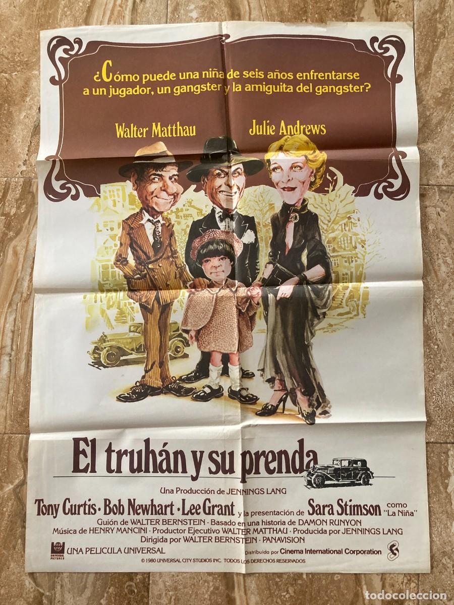 Cine: Cartel cine original EL TRUHAN Y SU PRENDA (1980) 70x100 / Walter Matthau - Julie Andrews