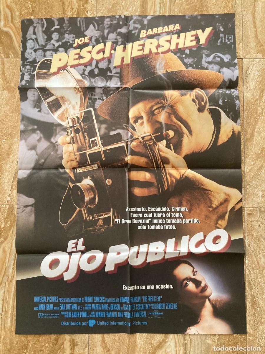 Cine: Cartel cine original EL OJO PUBLICO (1992) 70x100 / Joe Pesci - Barbara Hershey