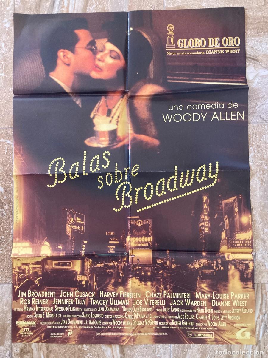 Cine: Cartel cine original BALAS SOBRE BROADWAY (1994) 70x100 / Woody Allen