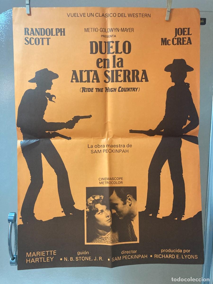 Cine: Cartel cine original DUELO EN ALTA SIERRA (1962) 58x80 / Sam Peckinpah