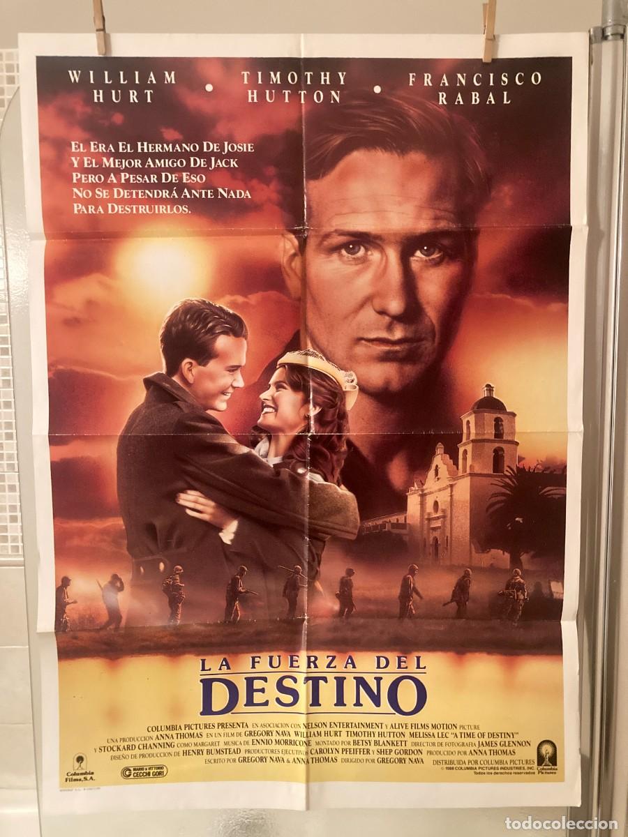 Cine: Cartel cine original LA FUERZA DEL DESTINO (1988) 70x100 / William Hurt - Timothy Hutton