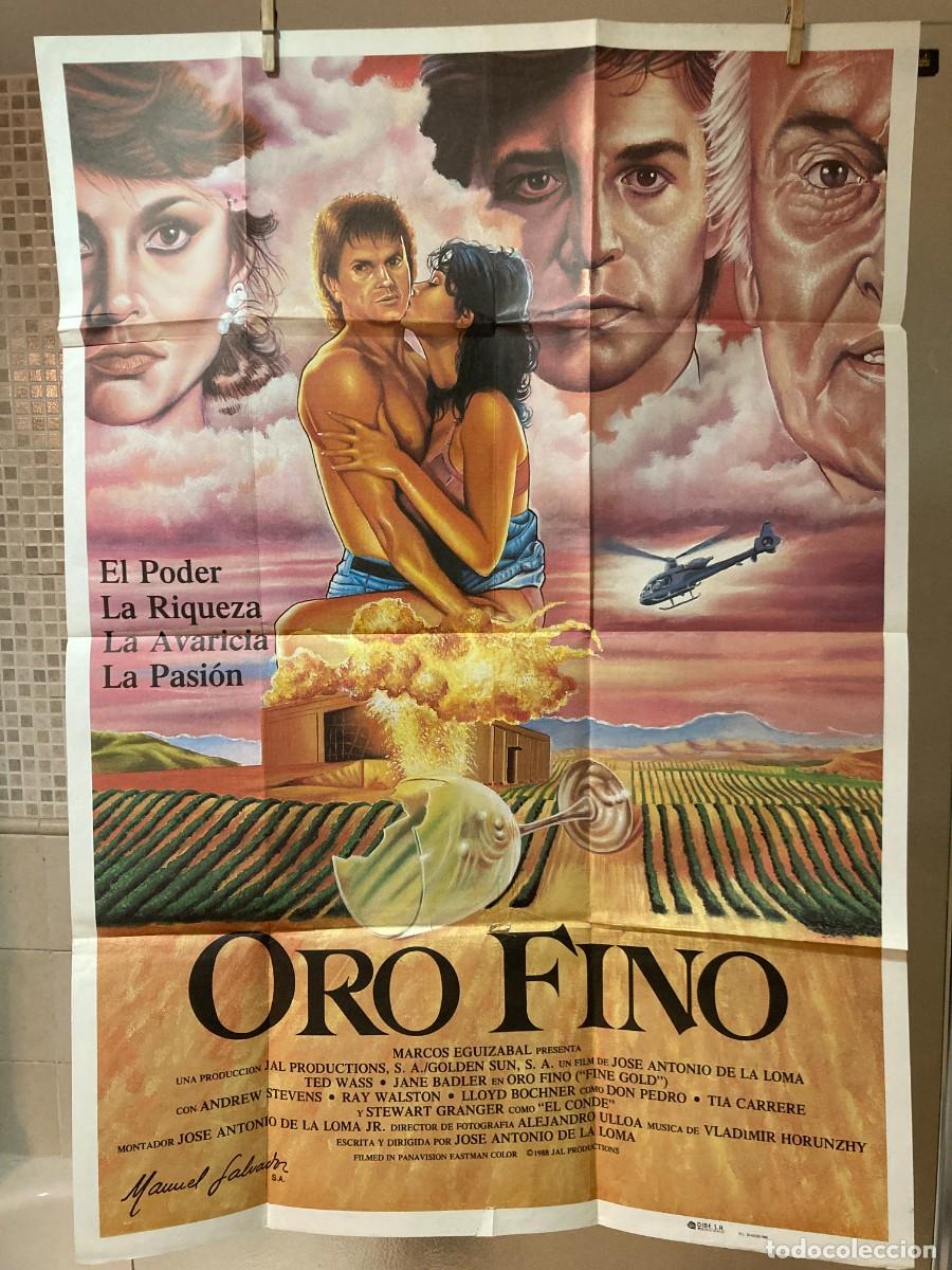 Cine: Cartel cine original ORO FINO (1988) 70x100 / Jos&eacute; Antonio de la Loma