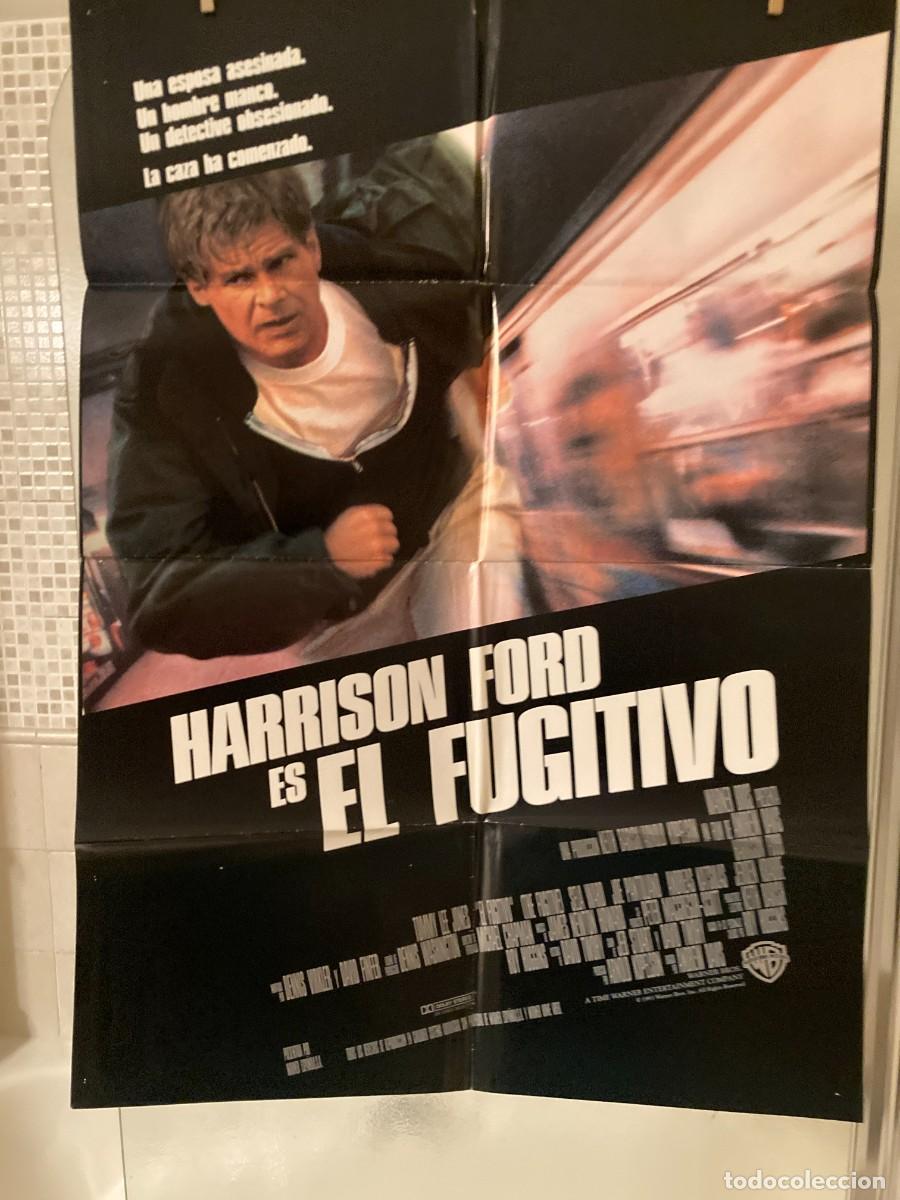 Cine: Cartel cine original EL FUGITIVO (1993) 70x100 / Harrison Ford - Tommy Lee Jones