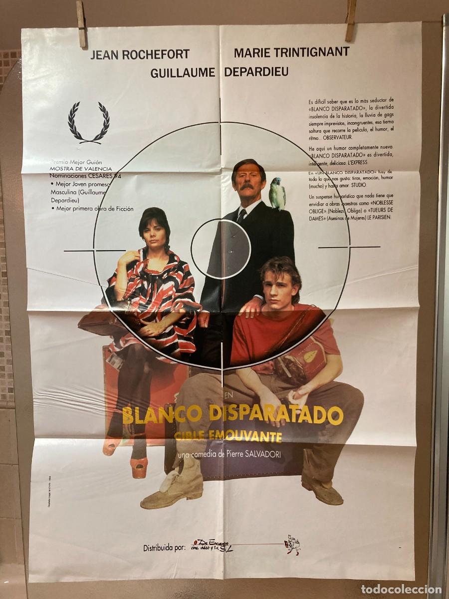Cine: Cartel cine original BLANCO DISPARATADO (1993) 70x100 / Jean Rochefort - Marie Trintignant