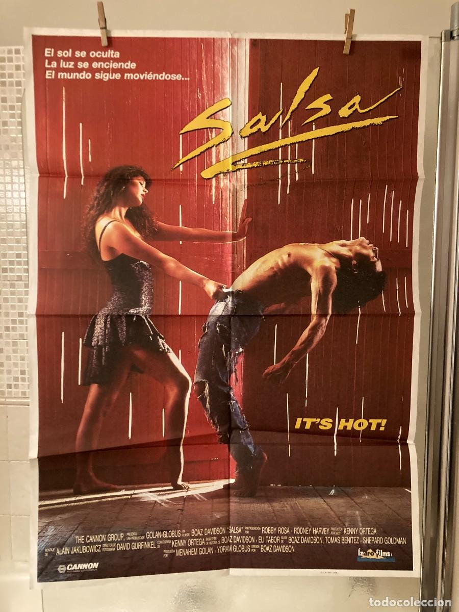 Cine: Cartel cine original SALSA (1988) 70x100 / Boaz Davidson - Draco Rosa
