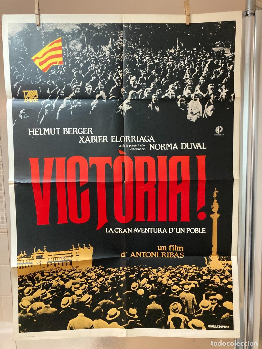 Cine: Cartel cine original VICTORIA - LA GRAN AVENTURA D'UN POBLE - (1983) 70x100 / Antoni Ribas
