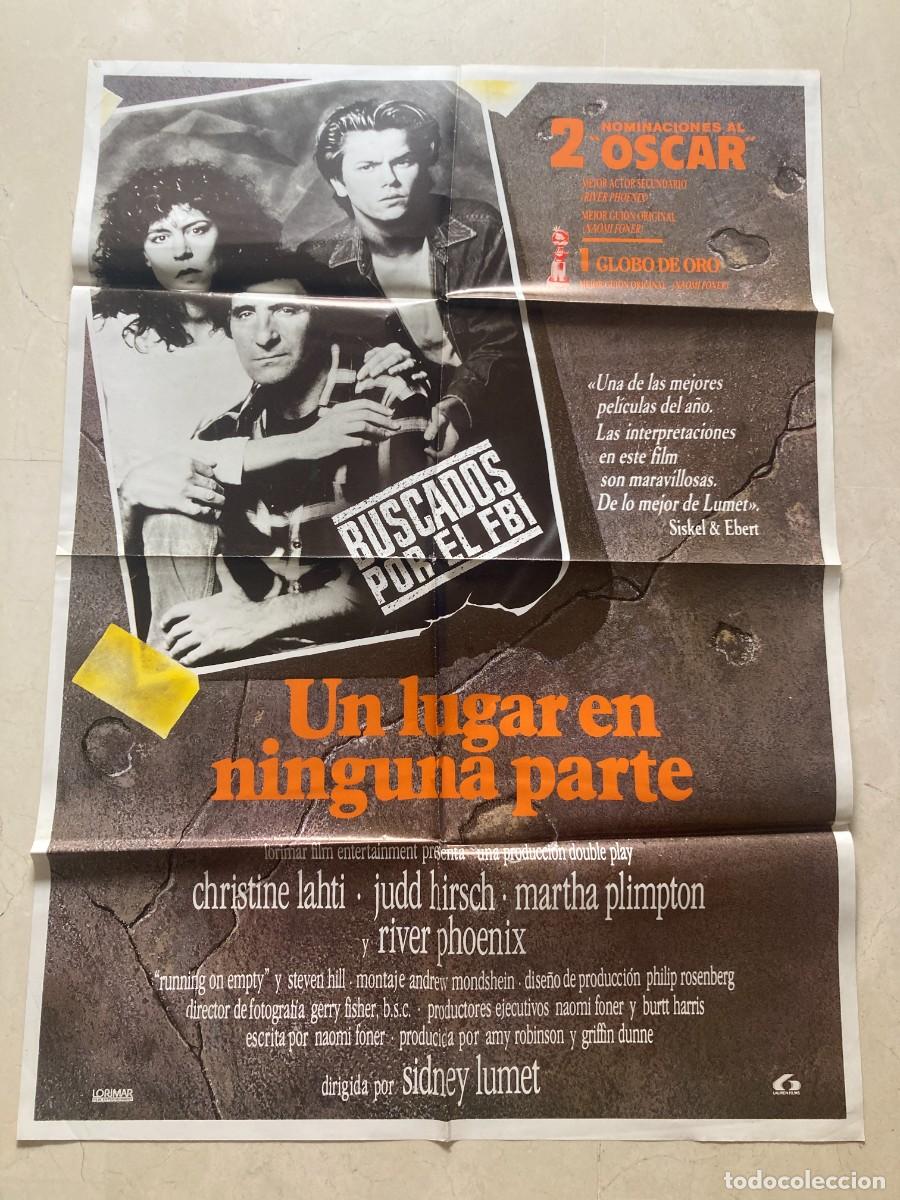 Cine: Cartel cine original UN LUGAR EN NINGUNA PARTE (1988) 70x100 / Sidney Lumet - River Phoenix