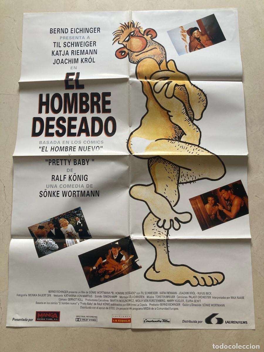 Cine: Cartel cine original EL HOMBRE DESEADO (1994) 70x100 / S&ouml;nke Wortmann - Til Schweiger