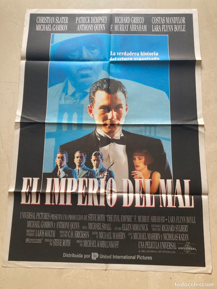 Cine: Cartel cine original EL IMPERIO DEL MAL (1991) 70x100 / Christian Slater - Patrick Dempsey