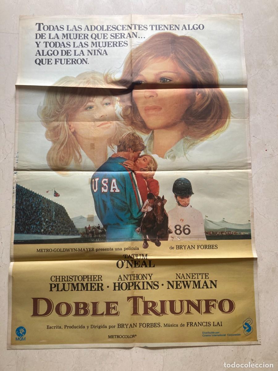 Cine: Cartel cine original DOBLE TRIUNFO (1978) 70x100 / Tatum O'Neal - Anthony Hopkins