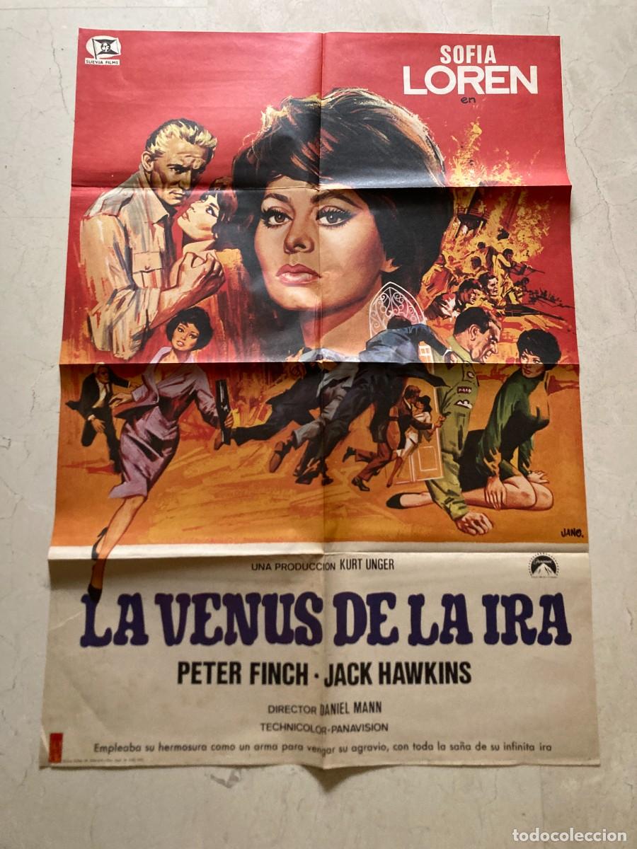 Cine: Cartel cine original LA VENUS DE LA IRA (1966) 70x100 / Sophia Loren / JANO