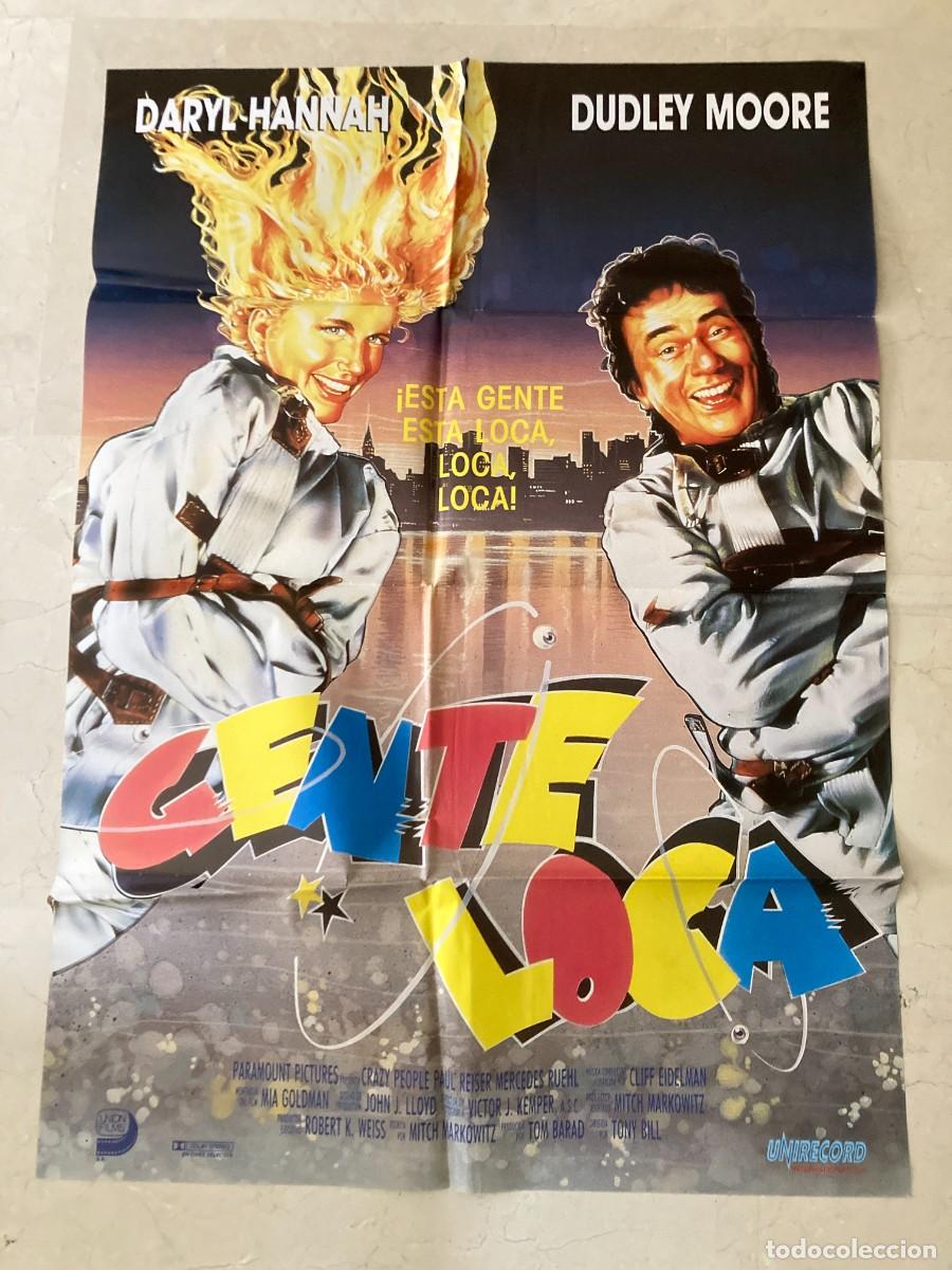 Cine: Cartel cine original GENTE LOCA (1990) 70x100 / Dudley Moore - Daryl Hannah