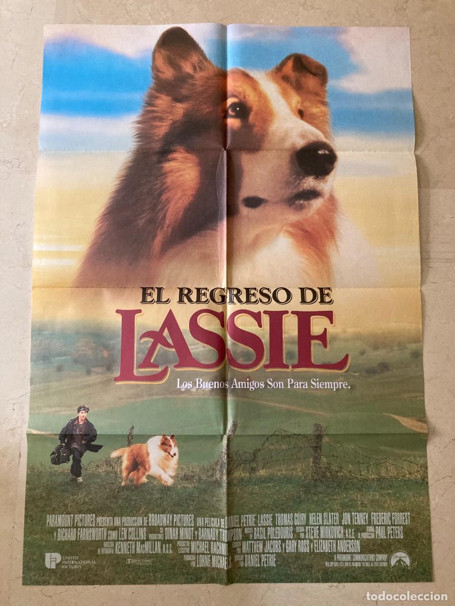Cine: Cartel cine original EL REGRESO DE LASSIE (1994) 70x100 / Frederic Forrest - Helen Slater