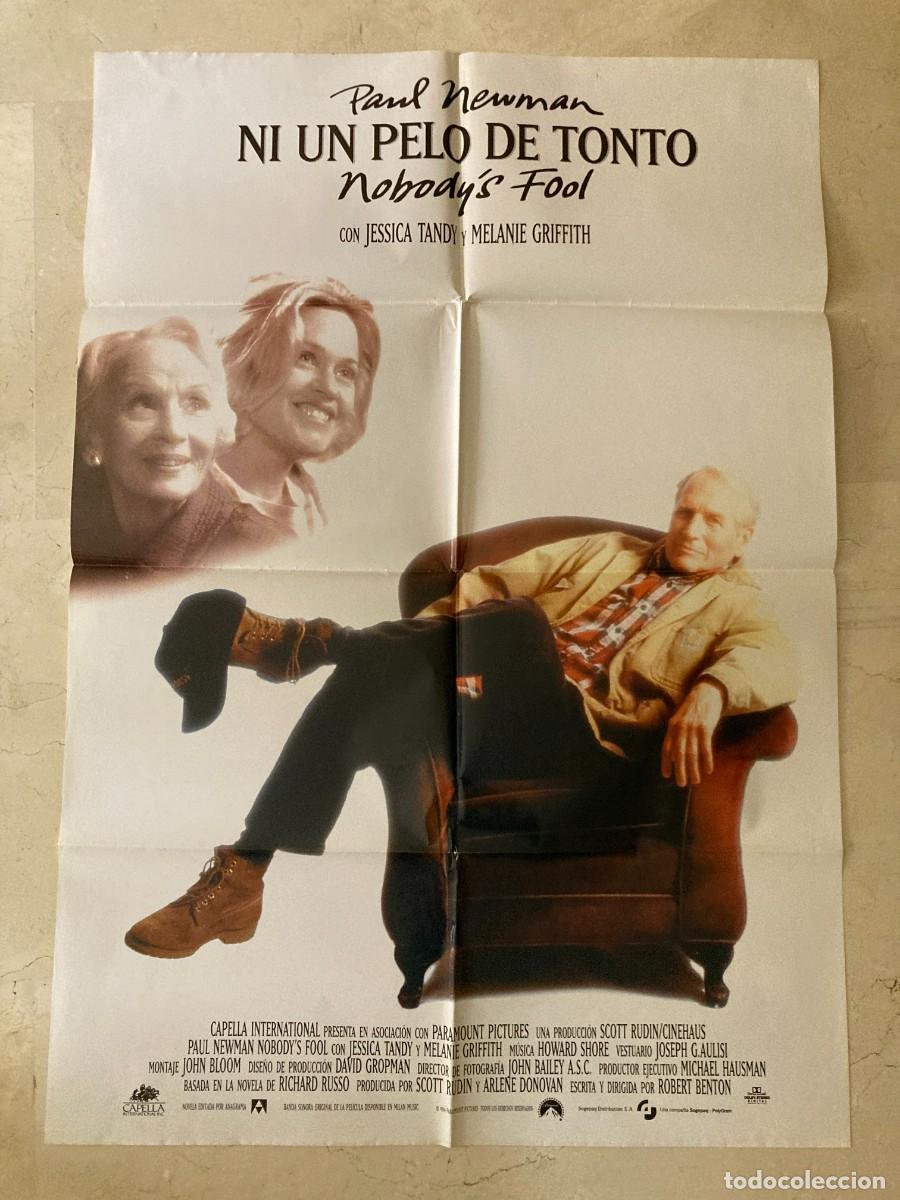 Cine: Cartel cine original NI UN PELO DE TONTO (1994) 70x100 / Paul Newman - Jessica Tandy - Bruce Willis