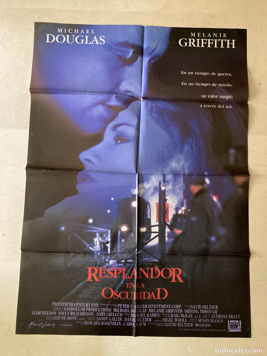 Cine: Cartel cine original RESPLANDOR EN LA OSCURIDAD (1991) 70x100 / Michael Douglas - Melanie Griffith