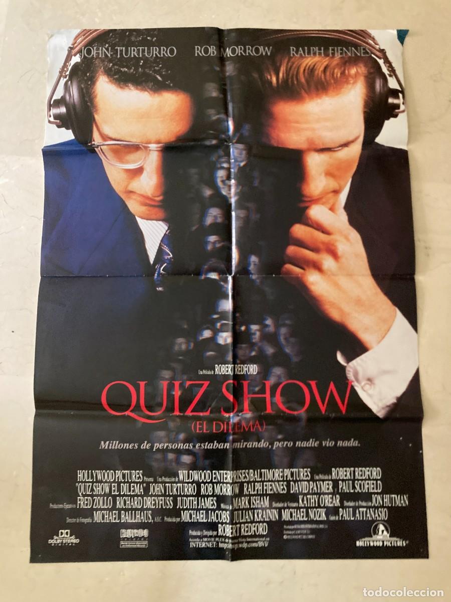 Cine: Cartel cine original QUIZ SHOW - EL DILEMA - (1994) 70x100 / Robert Redford - John Turturro