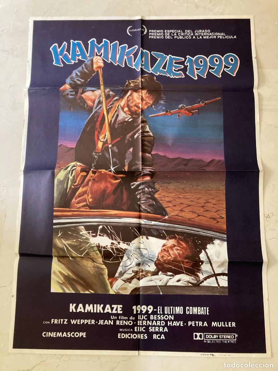 Cine: Cartel cine original KAMIKAZE 1999 (1983) 70x100 / Luc Besson - Jean Reno